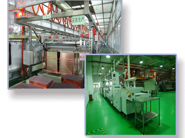 全套進(jìn)口自動(dòng)生產(chǎn)線，自有各種表面處理設(shè)備